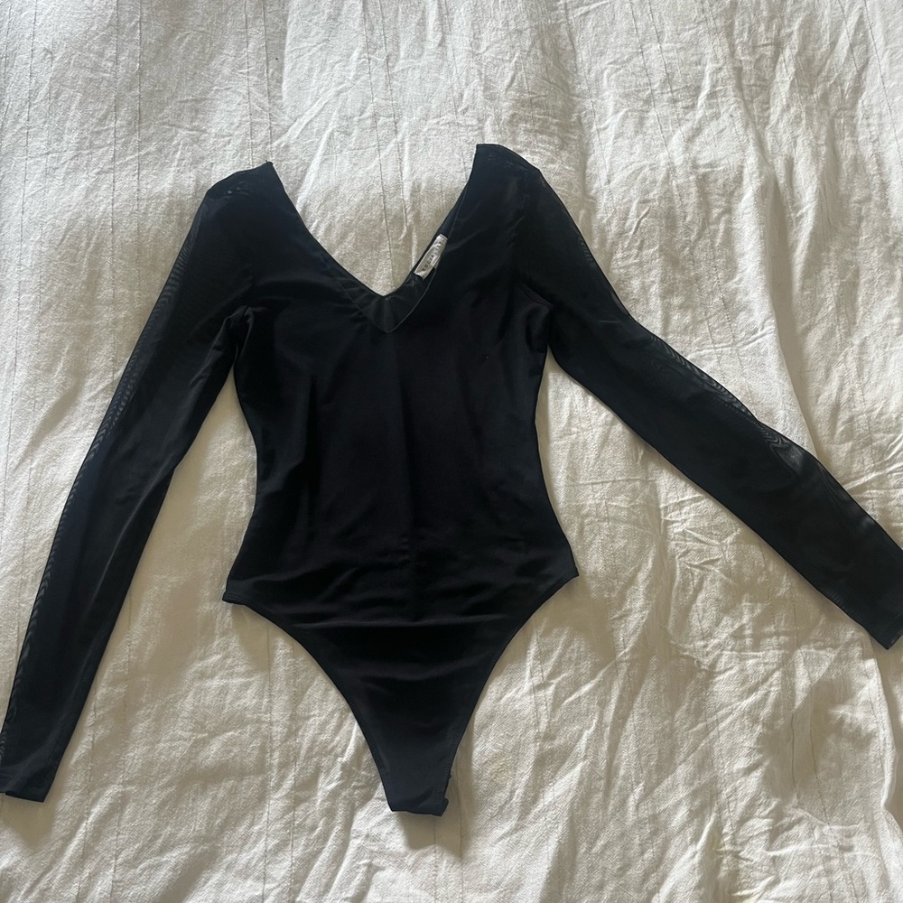 Socialite sheer body suit size small nwot